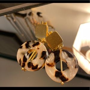 Madewell Linked Shapes Statement Earrings